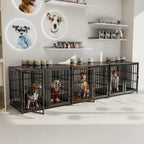Dog Crate Furniture Heavy Duty Dog Kennels, End Side Table, Wooden Dog House for Small Medium Large Dog Chew-Resistant