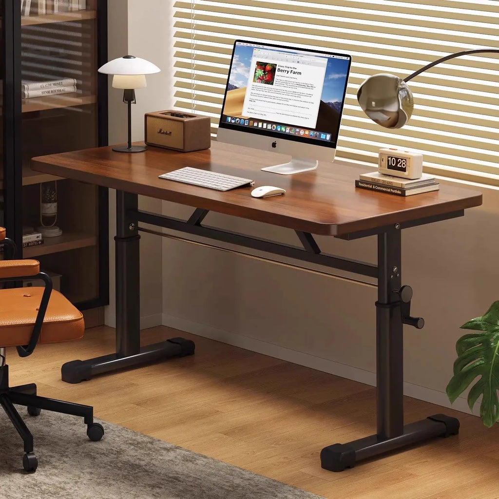 Modern Simple Adjustable Height Computer Desk Ergonomic Study Table for Home Office Durable Writing Desk Furniture