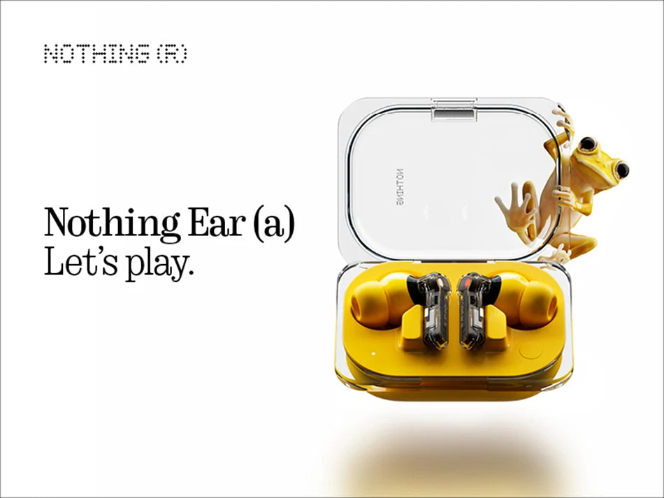 Global Version Nothing Ear (a) Bluetooth Earphone  45dB Active Noise Cancelling ANC Dynamic 42.5 hours listening Fashion Design