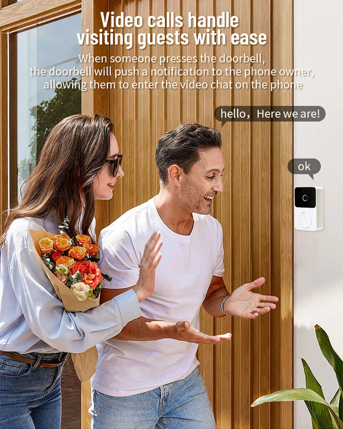 WIFI Video Doorbell Camera Wireless IR Night Vision