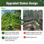 Cucumber Trellis for Garden Vegetable Trellis,U-Shaped Metal Garden Trellis Arch Plant Grow Support Frame for Climbing