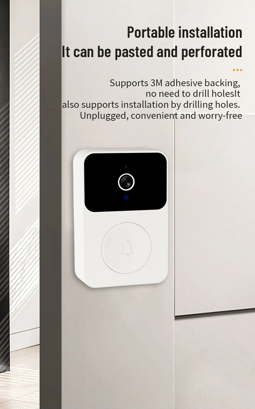 WIFI Video Doorbell Camera Wireless IR Night Vision