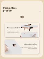 Humidifier 1.8L Large Capability Dual Nozzle Air Humidifier Desktop essential Oil Diffuser with Night Light Aromatherapy