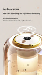 HOMEFISH 2025 New Model Air Humidifier for Home Use, Quiet Bedroom Large Spray for Pregnant Women and Babies, Indoor Humidifier