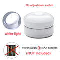 PwwQmm LED Night Light Wireless Motion USB Charging Cabinet Night Lamp Bedside Table For Bedroom Home Closet Sensor Round Lights