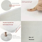 VIKAMA Modern Living Room Carpet Blue And White Gradient Texture Short Pile Anti Slip Easy To Clean Living Room Bedroom Carpet