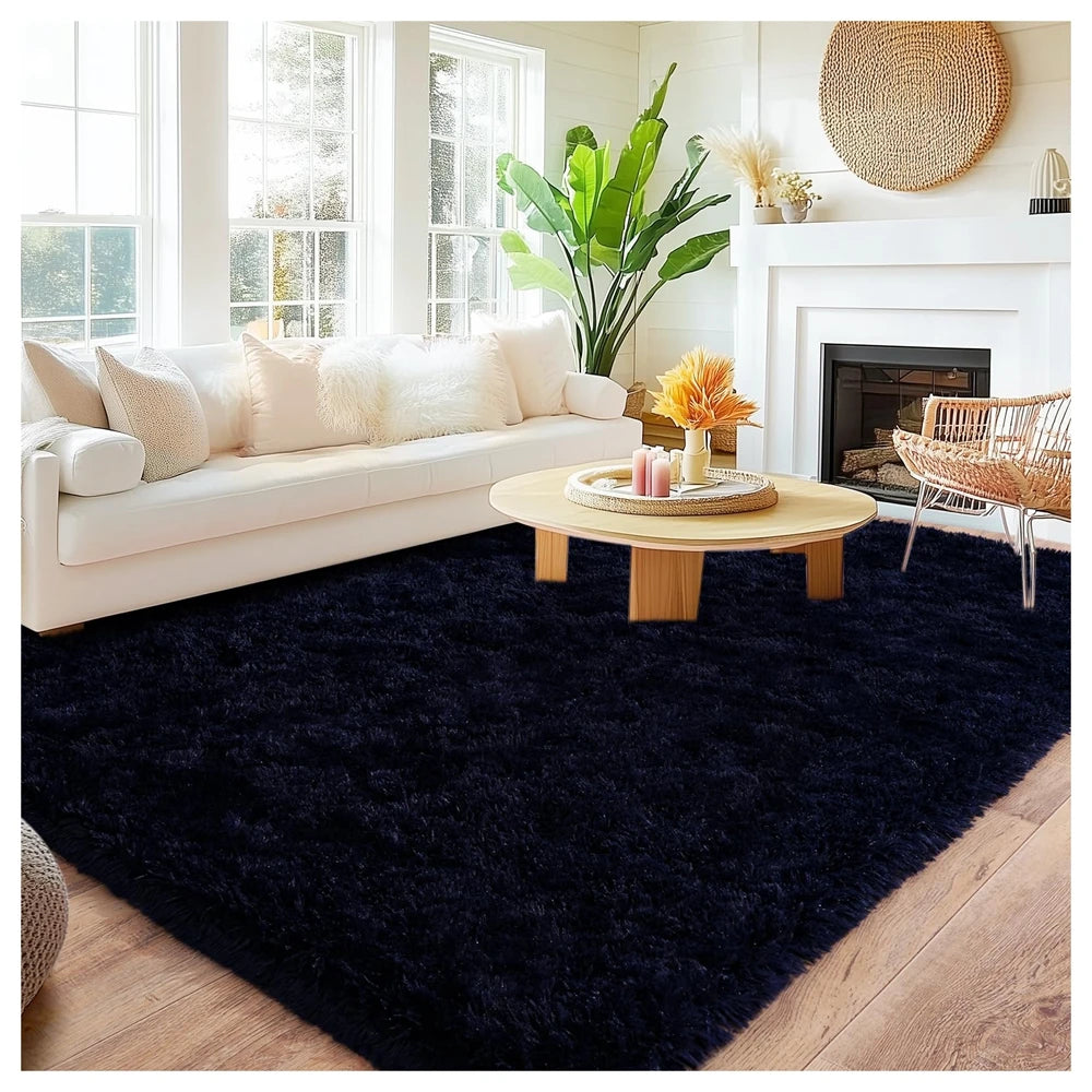 Long Plush Carpet For Living Room Sofa Area Rugs Modern Ultra-Soft Fluffy Floor Mat Kids Bedroom Bedside Rugs Home Decor Gray