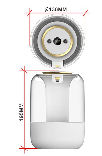 HOMEFISH 2025 New Model Air Humidifier for Home Use, Quiet Bedroom Large Spray for Pregnant Women and Babies, Indoor Humidifier