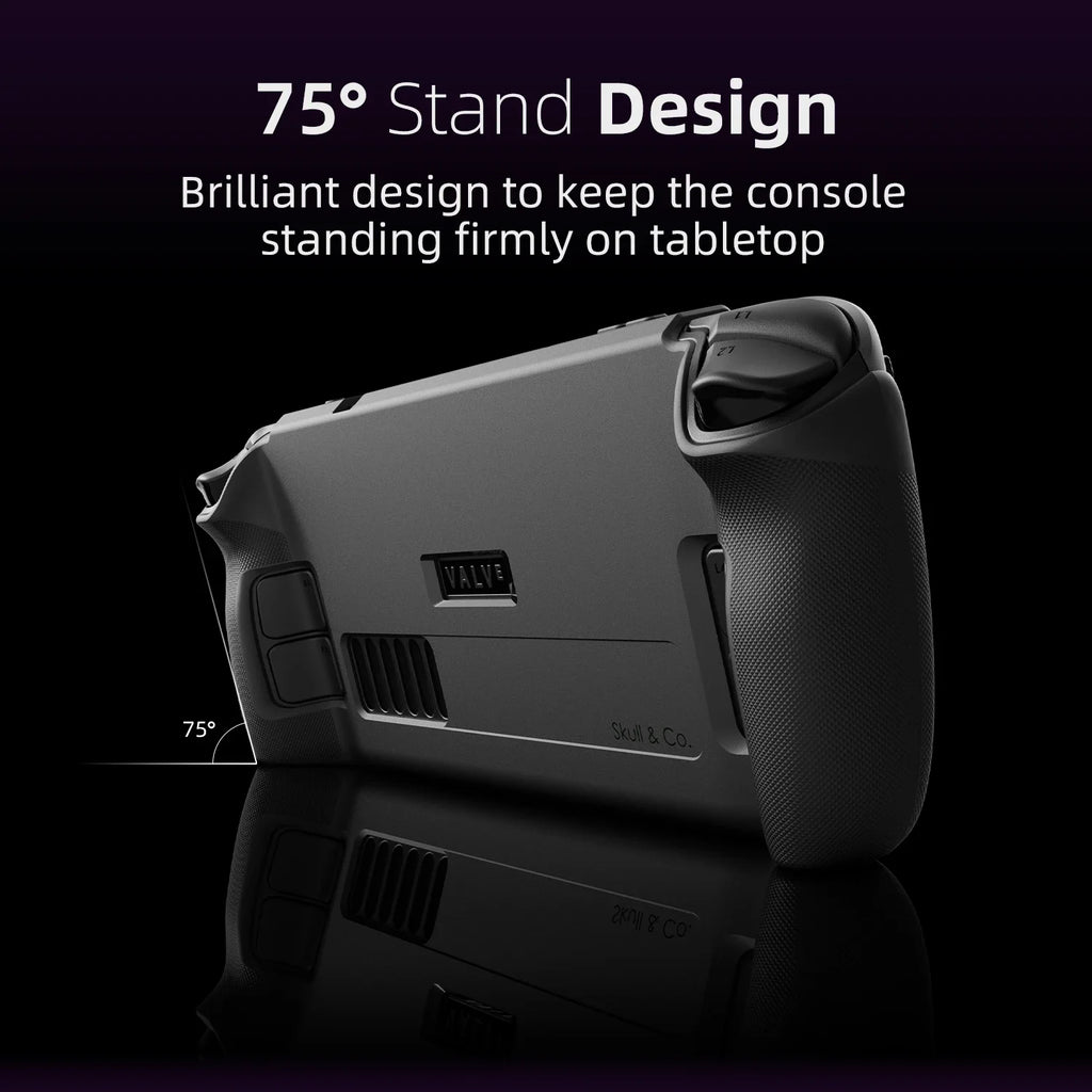 Skull & Co. GripCase SD Protective Case Standable Cover Soft Material Shell for Steam Deck EDC Case Carring Bag for Steam OLED