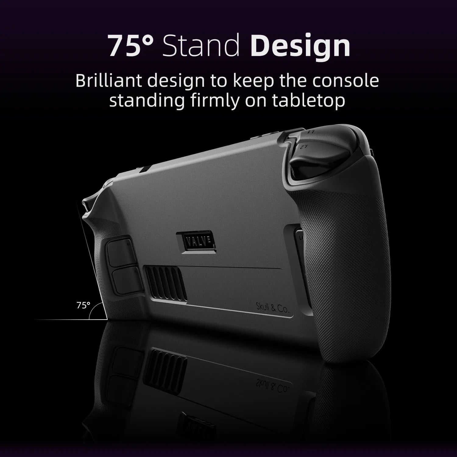 Skull & Co. GripCase SD Protective Case Standable Cover Soft Material Shell for Steam Deck EDC Case Carring Bag for Steam OLED