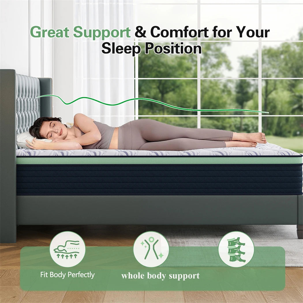 Queen Double King Single Bed Mattress Memory Foam No Spring
