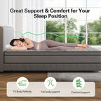 Queen Size Bed Mattress Bamboo Charcoal Memory Foam No Spring