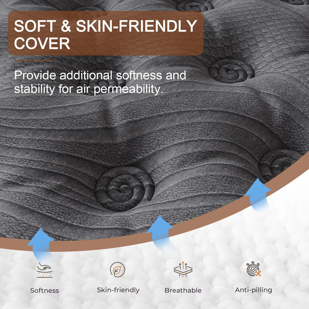 Duchess Mattress Spring Latex Gel Memory Foam Bed Queen Double King Single 35cm