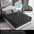 Bed Mattress Pocket Spring Gel Memory Foam Double Queen King Single 25cm