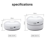 PwwQmm LED Night Light Wireless Motion USB Charging Cabinet Night Lamp Bedside Table For Bedroom Home Closet Sensor Round Lights