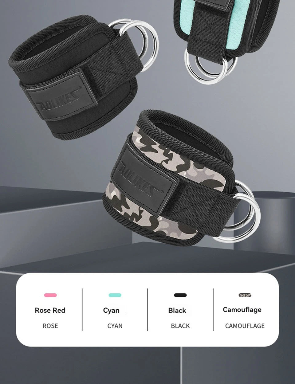 Adjustable Padded Ankle Wrist Cuffs Padded Straps D-Ring