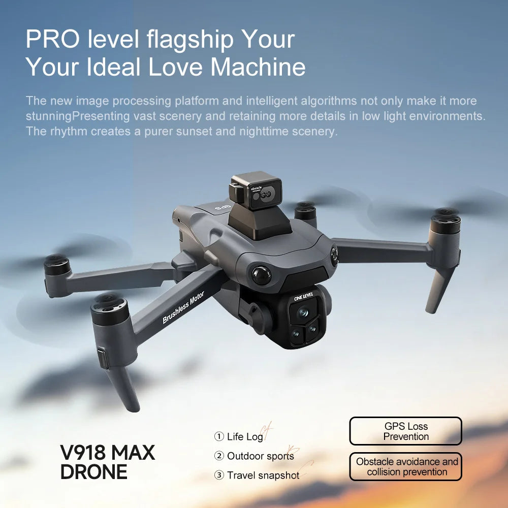 Xiaomi Mijia V918 3S GPS Drone 8K Professional Camera Aerial FPV Brush power Laser Obstacle with Large Screen RC Folding 2026