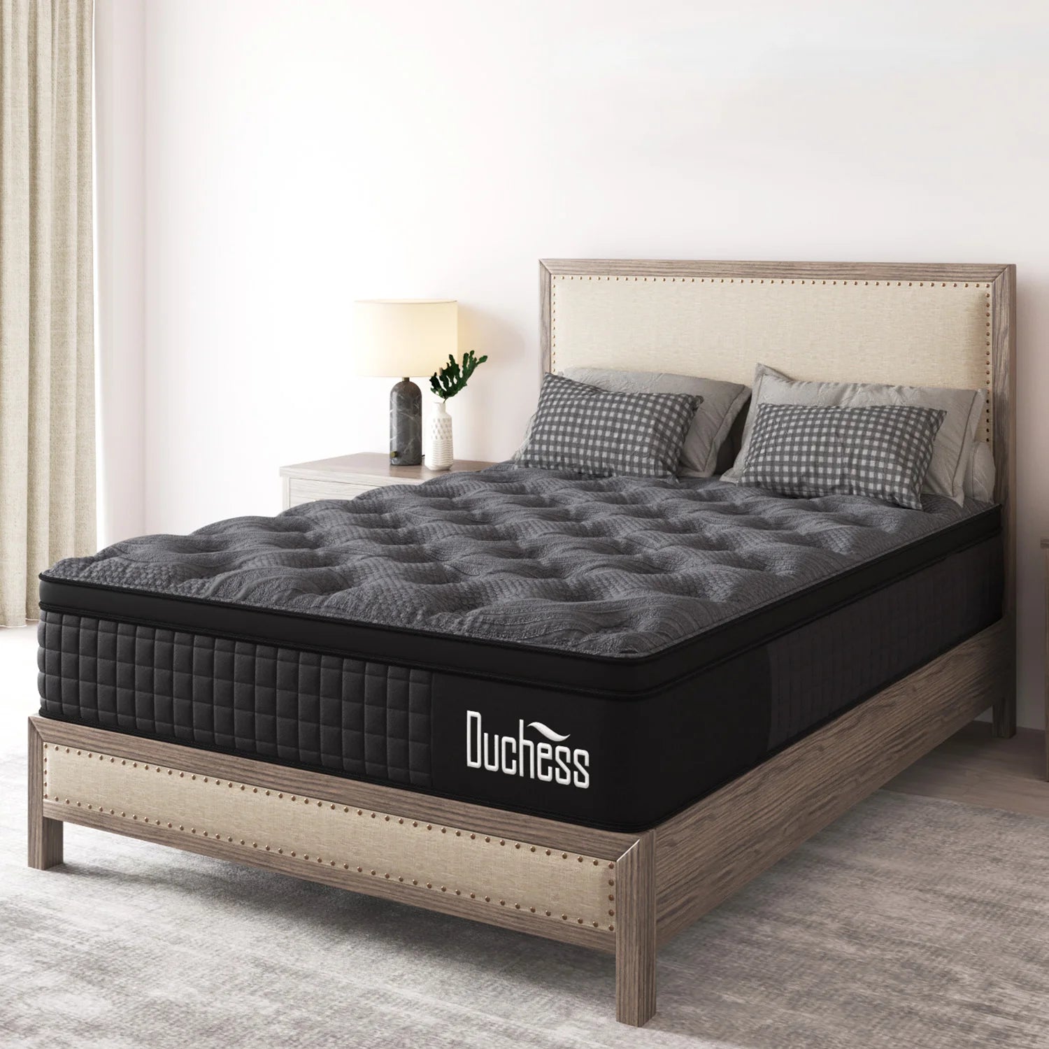 QUEEN DOUBLE KING SINGLE Mattress Pocket Spring Gel Memory Foam Luxury EuroTop 27cm