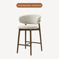 Modern Solid Wood Chairs Light Luxury Nordic Island Table Bar High Foot Designer Simple Home Comfortable Back Leisure Bar Chairs