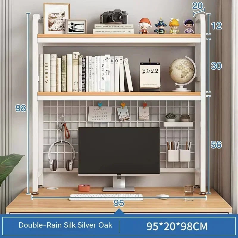 Desktop Multi-Layer Wrought Iron Shelf Bookcase