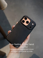 YMW Scars Italian Kangaroo Genuine Leather Case for iPhone 17 16 15 Pro Max Magnetic Handmade Phone Cover