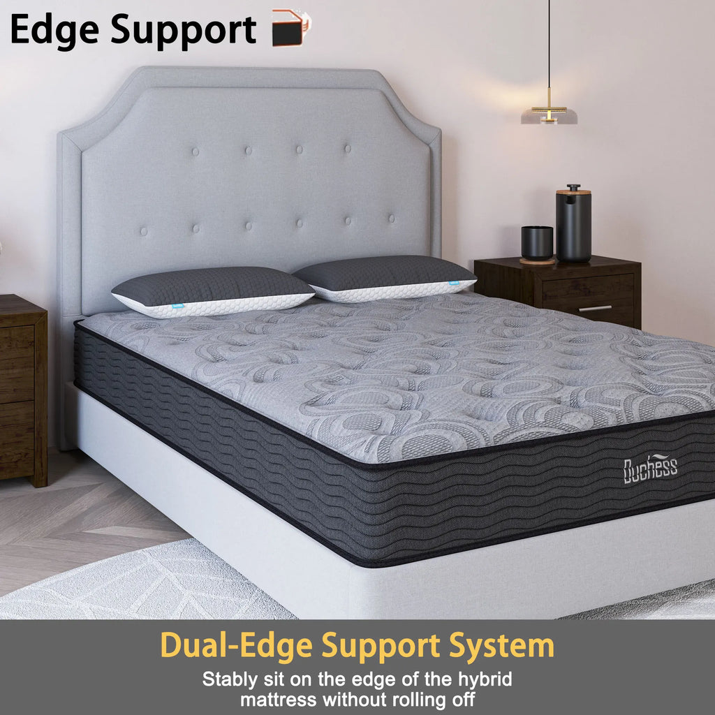 Queen Size Pocket Spring Mattress Bed TightTop Memory Foam Duchess