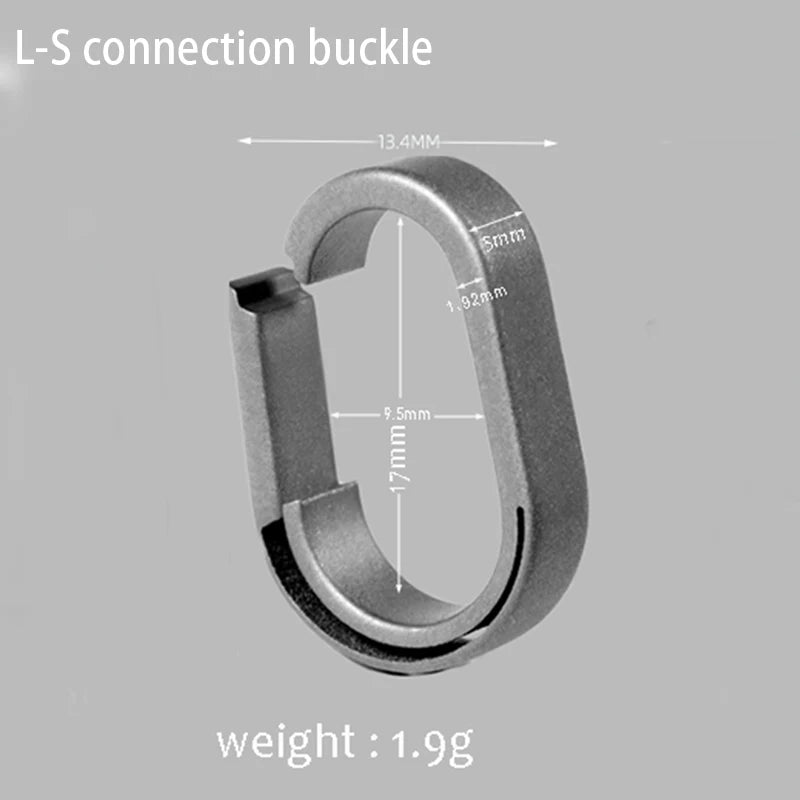 Titanium Alloy Quick Release Key Ring With Black PVD Coating-For Car Keys, EDC Accessories, Durable Compact Metal Connector Ring