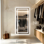 Wisfor 48x24 LED Bathroom Mirror with Dual Lights, Anti-Fog, Bluetooth Speaker, 3 Colors Temperature & Dimmable, Lighted Mirrors