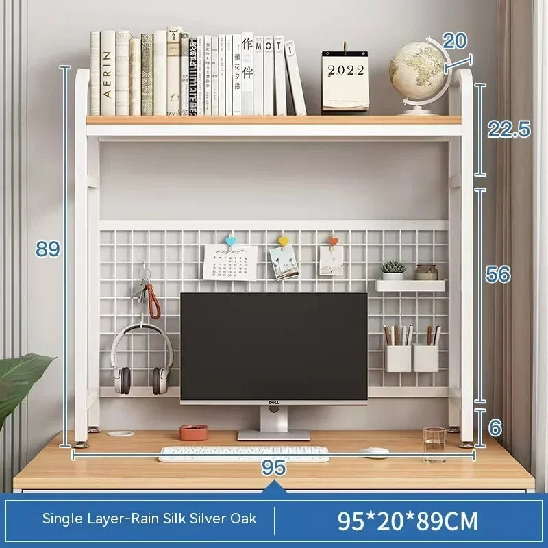 Desktop Multi-Layer Wrought Iron Shelf Bookcase