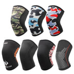 AOLIKES Knee Sleeves for Weightlifting & Powerlifting (7mm Pair) For Men & Women - Knee Wraps for Weight Lifting, Squats