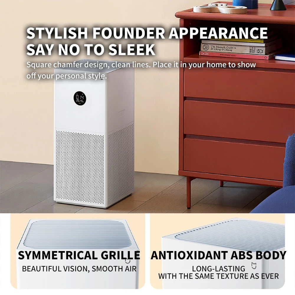 NEW XIAOMI Smart Air Purifier 4 Lite LED Display Quadruple Purification Aldehyde Removal Home Air Ionizer 35.8dB(A) Low noise