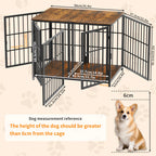 Dog Crate Furniture Heavy Duty Dog Kennels, End Side Table, Wooden Dog House for Small Medium Large Dog Chew-Resistant