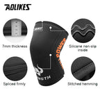 AOLIKES Knee Sleeves for Weightlifting & Powerlifting (7mm Pair) For Men & Women - Knee Wraps for Weight Lifting, Squats