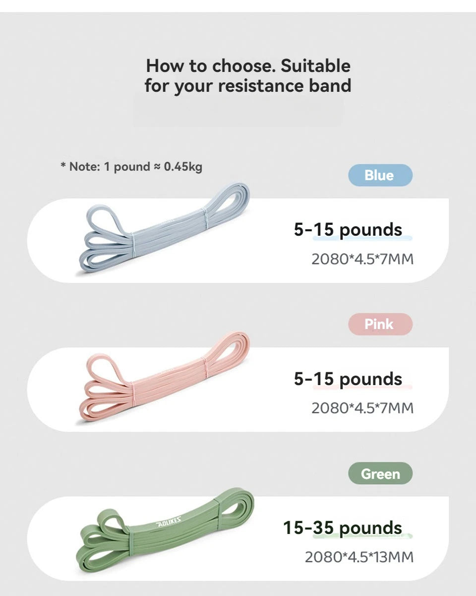 AOLIKES 1PCS Resistance Bands for Working Out, Exercise Bands, Workout Bands, Pull Up Assistance Bands, Long Heavy Stretch Bands