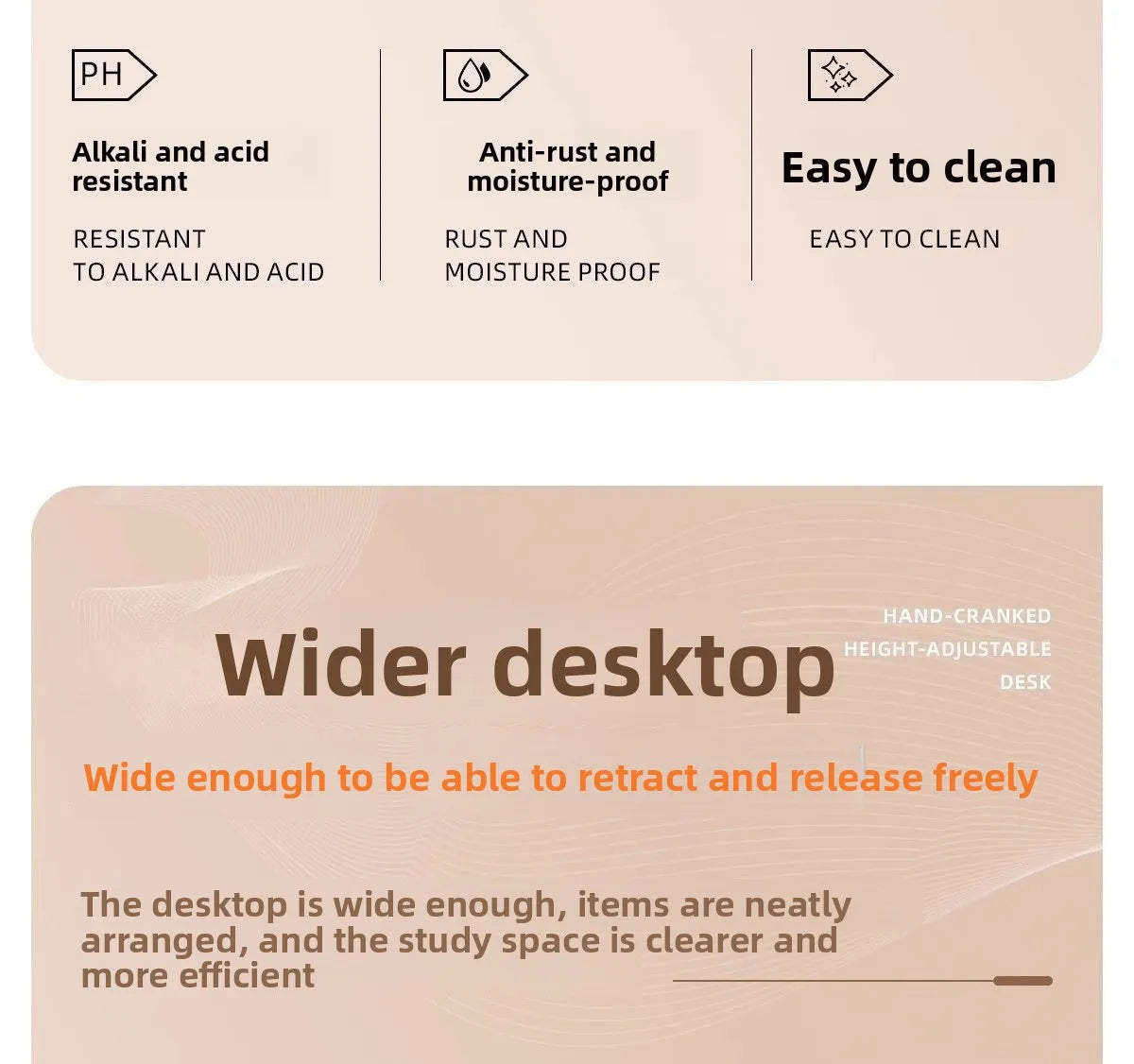 Modern Simple Adjustable Height Computer Desk Ergonomic Study Table for Home Office Durable Writing Desk Furniture