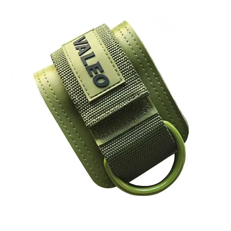 Leather Fitness Ankle Straps Adjustable Cuffs Gym