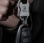 Titanium Alloy Quick Release Key Ring With Black PVD Coating-For Car Keys, EDC Accessories, Durable Compact Metal Connector Ring