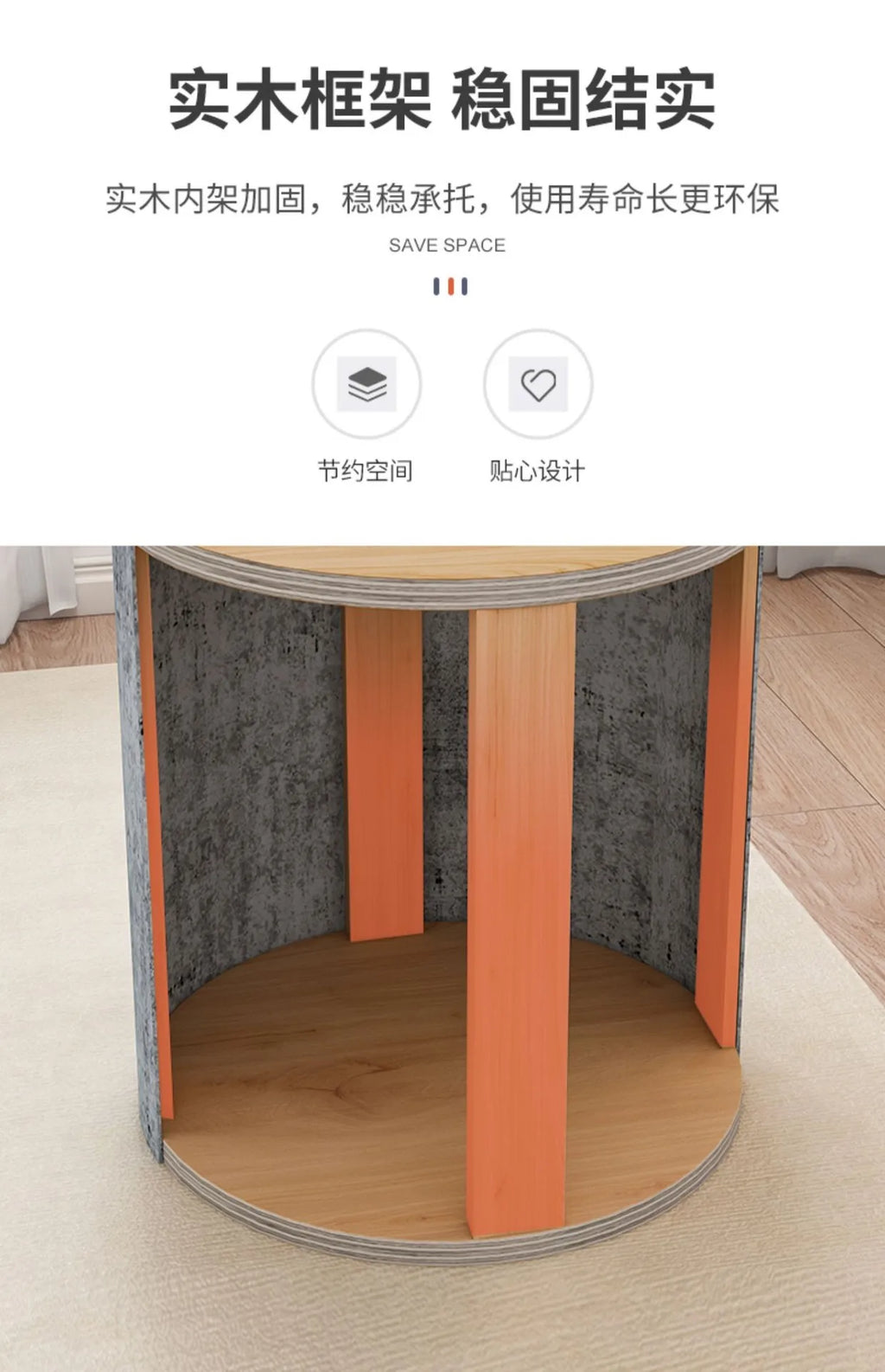 Fashion Storage Stool, Shoe Changing Stool, Makeup Stool, Bedroom Dressing Table Round Stool, New Round Stool with Storage Space