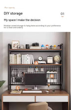 Desktop Multi-Layer Wrought Iron Shelf Bookcase