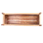 Sturdy Wooden Rectangular Planter Box Raised Garden Yard Patio Flower Vegetable Planter Bed Indoors Outdoors/Indoors
