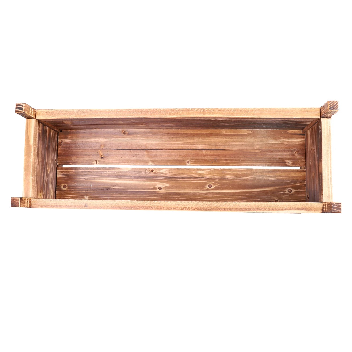 Raised Garden Bed Flower or Vegetable Planter Window Mounted Plant Box for Garden, Yard Wood Box for Planting