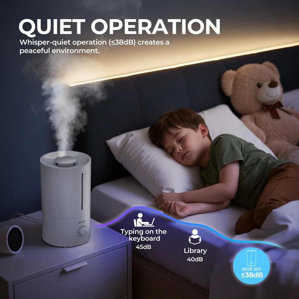 ROUNY Air Humidifier, 4L Large Capacity Ultrasonic Humidifier
