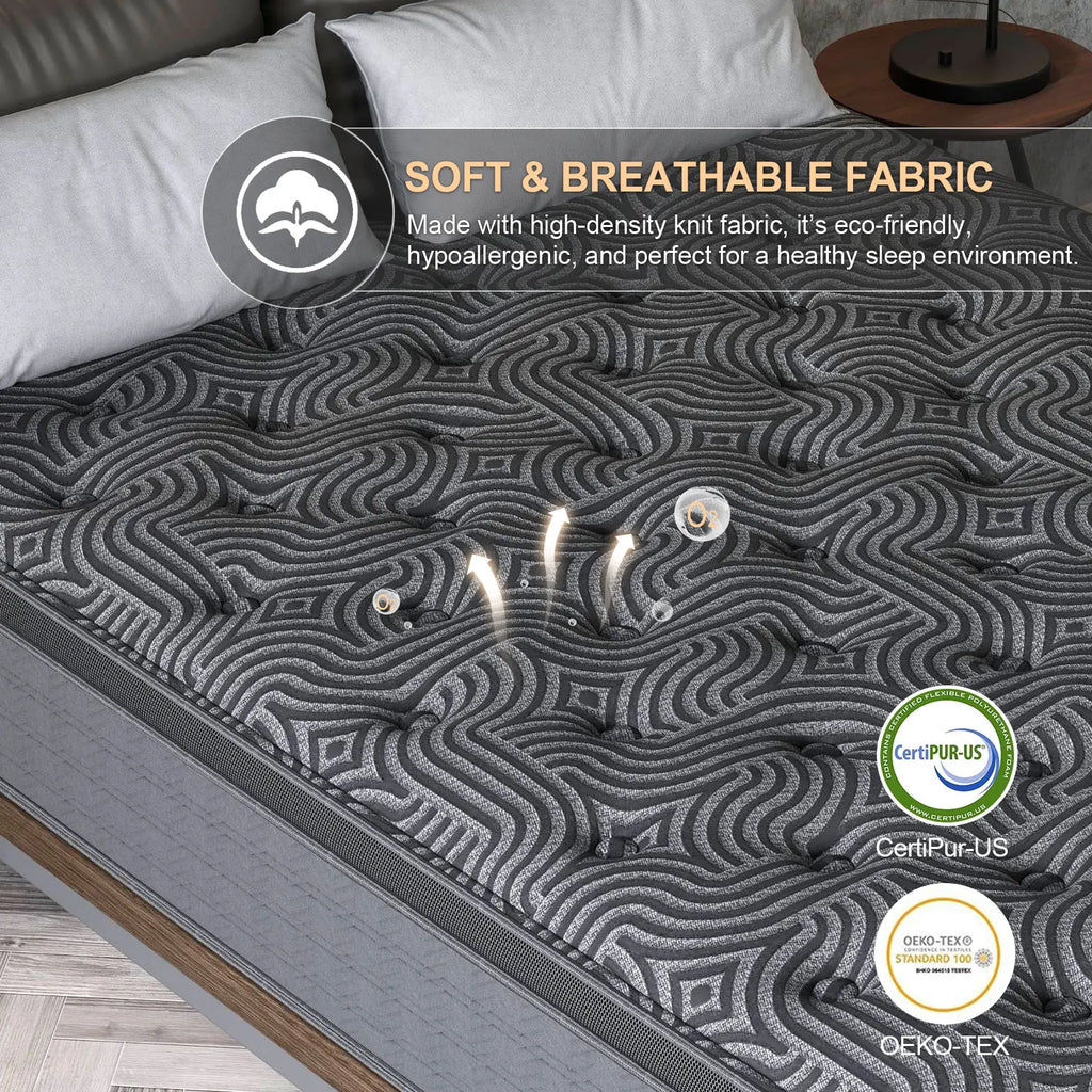 34cm Mattresses Queen Double King Single Euro Top Medium Firm Memory Foam Bed