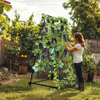 Cucumber Trellis for Garden Vegetable Trellis,U-Shaped Metal Garden Trellis Arch Plant Grow Support Frame for Climbing