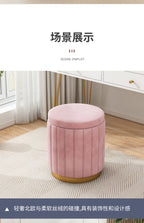 Fashion Storage Stool, Shoe Changing Stool, Makeup Stool, Bedroom Dressing Table Round Stool, New Round Stool with Storage Space
