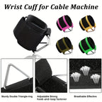 Wrist Cuffs for Cable Machine, Adjustable Neoprene Padding