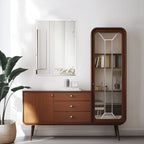 Wisfor Frameless Bathroom Mirror for Over Sink, Beveled Wall Mirror, Rectangle Vanity Mirror, Modern Style