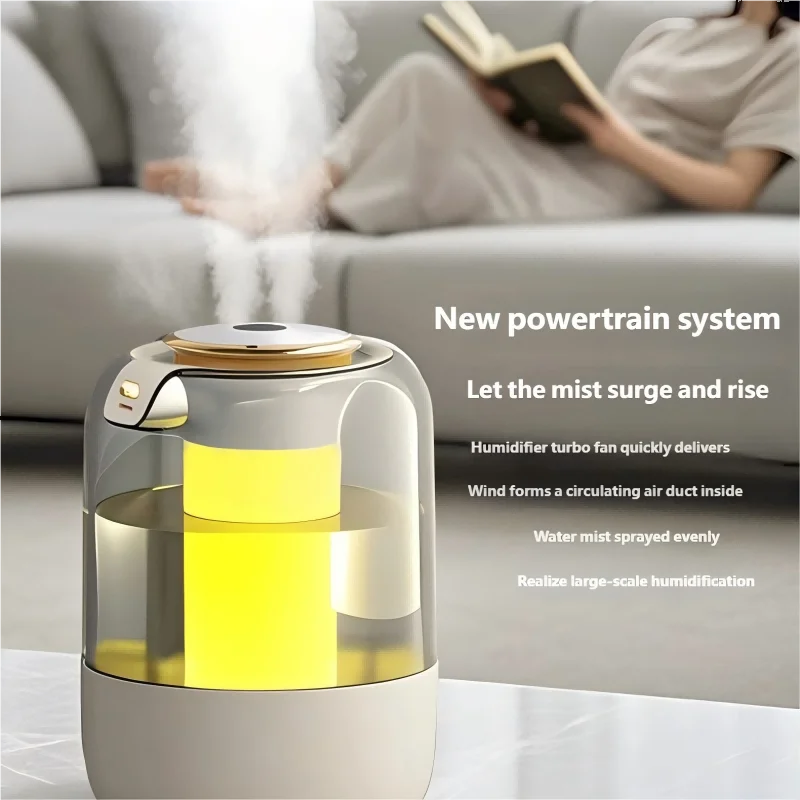 HOMEFISH 2025 New Model Air Humidifier for Home Use, Quiet Bedroom Large Spray for Pregnant Women and Babies, Indoor Humidifier