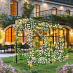 Cucumber Trellis for Garden Vegetable Trellis,U-Shaped Metal Garden Trellis Arch Plant Grow Support Frame for Climbing