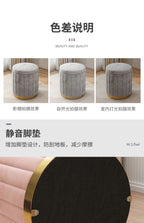 Fashion Storage Stool, Shoe Changing Stool, Makeup Stool, Bedroom Dressing Table Round Stool, New Round Stool with Storage Space